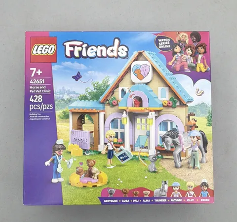 LEGO Friends Horse and Pet Vet Clinic 42651 Complete Set 428 pcs Ages 7+