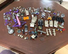 Halo Mega Bloks Lot - Purple Banshee, Scorpion Tanks, Silver Vehicle, Metallic