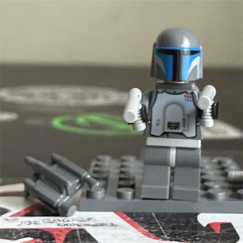 LEGO Star Wars Boba Fett Minifigure SW0296 Gray Armor, Blue Helmet, Blasters