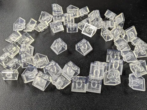 Lego 50x New Trans-Clear Slope 45 2 x 2  # 3039