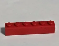 LEGO Red Brick 1X6 3009