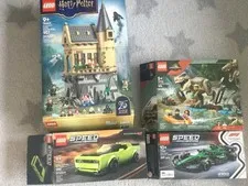 lego empty box lot Harry Potter, Jurassic park etc: 77245, 77237, 76975, 76463