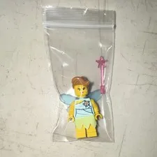 LEGO Fairy Minifigure w/ Light Blue Wings & Fabric Skirt Fantasy col121