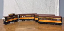Custom Train Illinois Central - Two Passenger Carts, Baggage Cart & Caboose