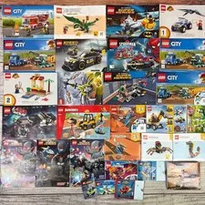 Lego 150pc Bundle lot of instruction manuals Ninjago, Lego City, Marvel, & More!