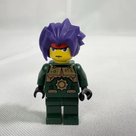 Vintage LEGO Exo-Force Ryo Minifigure Unisex OS Green Purple Hair 2006 Anime