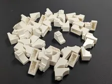Lego x50 New White Arch 1 x 2 Inverted # 78666 Lot MOC Parts Bulk