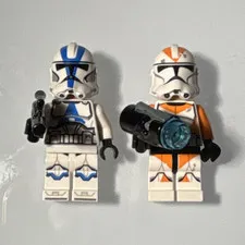 LEGO Star Wars Minifigures sw1094 501st No Helmet Holes & sw0522 212th w/Blaster