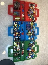 LEGO 4087 Sorting Box Lot 3 Full Of Mini Figures Heads Bodies Weapons Parts More