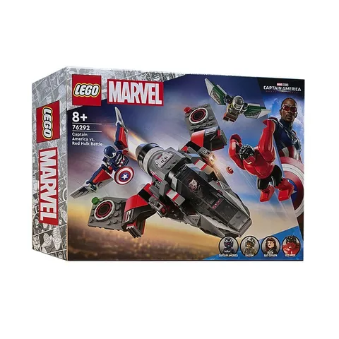 LEGO Marvel 76292 Captain America vs Red Hulk Battle 223 Pieces Set
