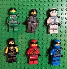 Lego Lot of 6 Ninjago SONS OF GARMADON Minifigures LLOYD, Zane, KAI, Cole, NYA