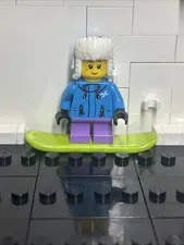 Lego Minifigure: Kid Girl Ushanka Hat (cty1080) 60235 60203 Ski Snowboarder (wtr