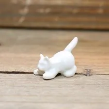 LEGO 6251 White Cat Crouching Minifigure Animal