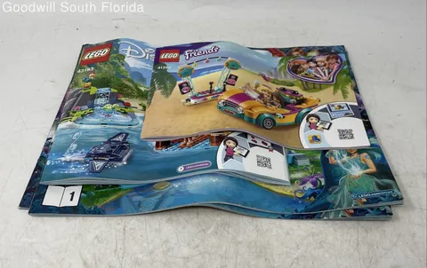 Lot Of 4 Pcs Assorted Lego Large Print Mixed Instruction Manuals For Age 3+