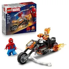 LEGO   Marvel Spider-Man vs. Ghost Rider Motorcycle - Superhero Toy w/a Motorbik