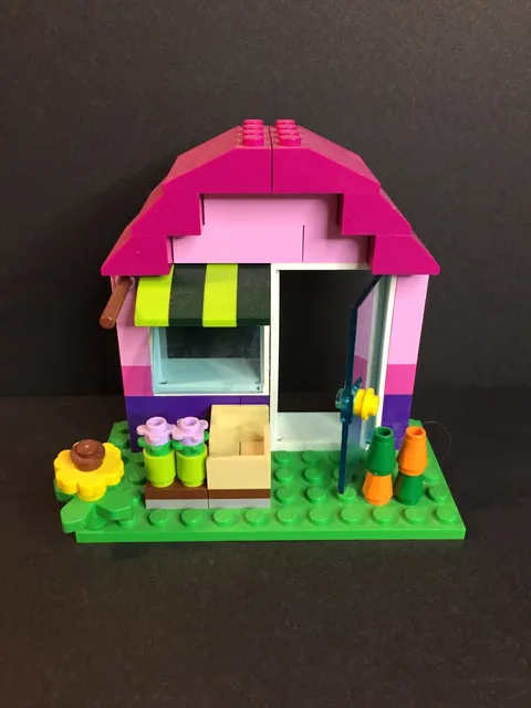 Small Pink Lego House or Shop