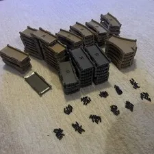LEGO - Offroad Racetrack Parts (70 Track Pieces and 105 Connectors) Used