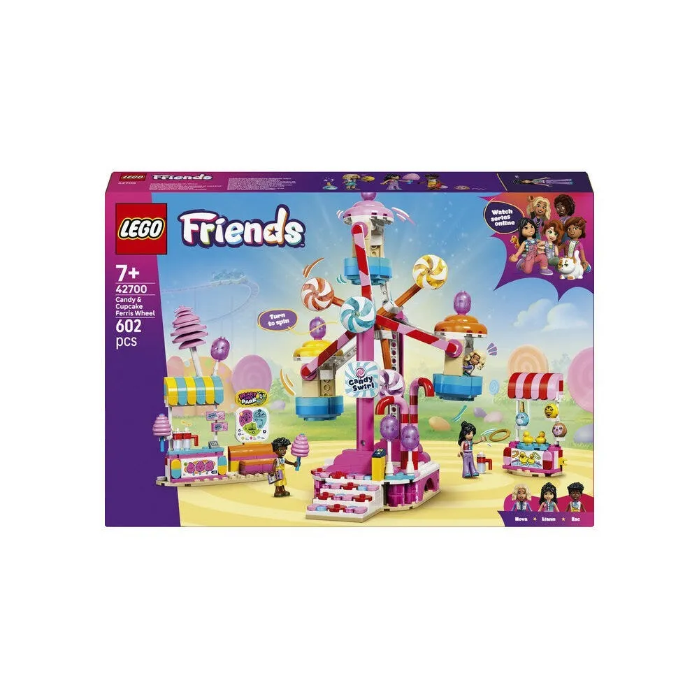 LEGO Friends 42700 Candyfloss and Cupcake Ferris Wheel Building Set