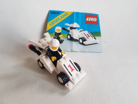 LEGO 6604 Formula 1 Racer Town City Go-Kart 6604-1 incl instructions 1985