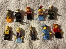 LEGO City Mixed Lot 10 Minifigures Arctic Divers Firefighter LEGO Pieces Manuel