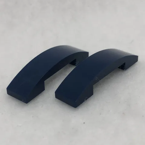 LEGO 93273 Dark Blue Slope, Curved 4 x 1 x 2/3 Double (x2)