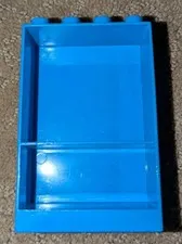 LEGO DUPLO DARK AZURE 2x4x5 FURNITURE CABINET BOOKCASE SHELF PIECE PART # 27395