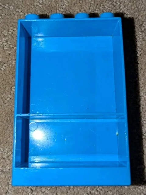 LEGO DUPLO DARK AZURE 2x4x5 FURNITURE CABINET BOOKCASE SHELF PIECE PART # 27395