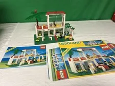 Vintage Lego Set Legoland 6376 Breezeway Cafe Complete - Minifigures Box Manual