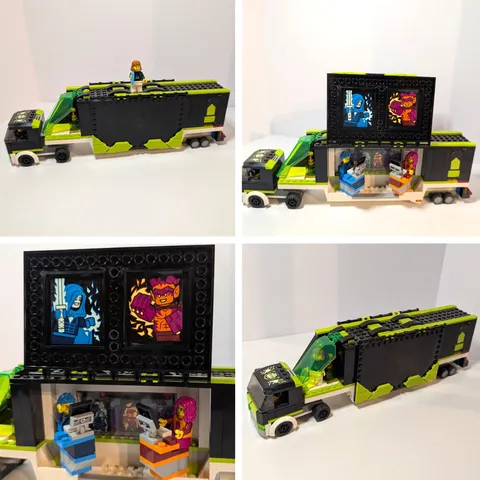 LEGO CITY Gaming Tournament Truck 60388, INCOMPLETE (PARTS), As-Is Set