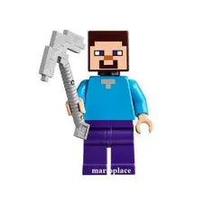 LEGO Minecraft 21113 The Cave STEVE Minifigure Figure Animal Villain