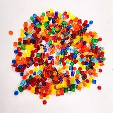 Lego Bricks Tranclucent Stud Lot of 500 pieces Replacement Parts