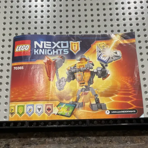 Lego Instruction Manual Booklet 70365 Battle Suit Axl Nexo Knights No Bricks 