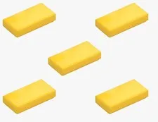 5 New LEGO Yellow 1x2 Tile 3069 flat tile smooth finish floor trim flat 306924