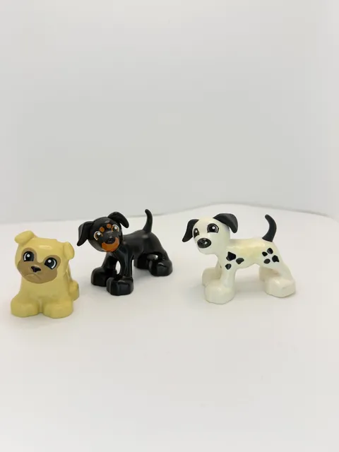 Lego Duplo Animal Lot of 3 Dogs 