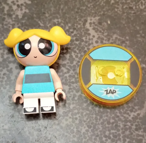 LEGO Dimensions Powerpuff Girls Bubbles Minifigure w/ Toy Tag Disc 71287