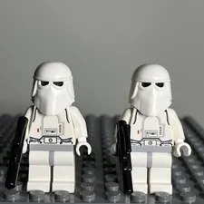 LEGO Two Star Wars sw0115 Snowtrooper Hoth Stormtrooper Minifigure Lot Of 2 2D