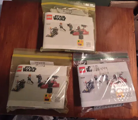 LEGO Star Wars 75449 Siege of Mandalore Battle Pack Build only LOT OF 3
