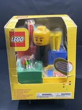 Lego Art Carousel Stationery Storage With Pencils Crayons Erasers Sharpener New