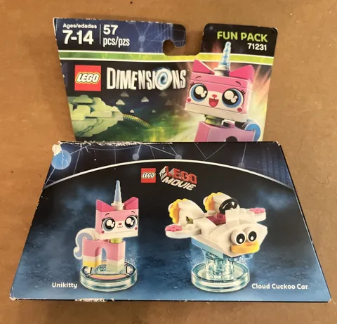LEGO DIMENSIONS  Fun Pack #71231 LEGO MOVIE  ~Unikitty / Cloud Cuckoo Car