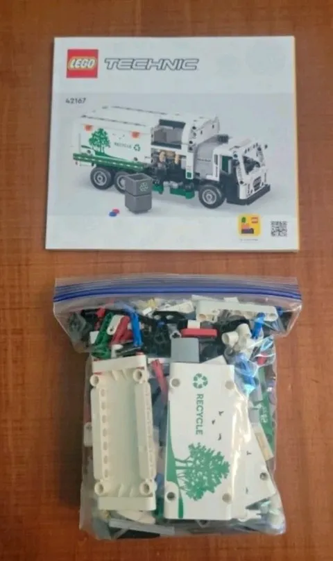 LEGO Technic 42167 Mack LR Electric Garbage Truck 503pc complete/Manual