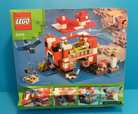 LEGO MINECRAFT THE MOOSHROOM HOUSE 21270 NEW WITH BOX DAMAGE - READ DESCRIPTION