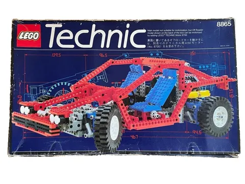 LEGO 8865 Test Car Technic 1988 Complete Set Vintage Old