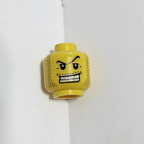 Lego City Head Robber Thief Smiling Grinning Yellow Skin Minifig Minifigure
