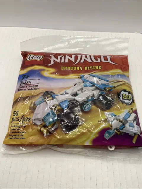 LEGO Ninjago Dragons Rising Zane's Dragon Power Vehicles 30674 Polybag 2-in-1