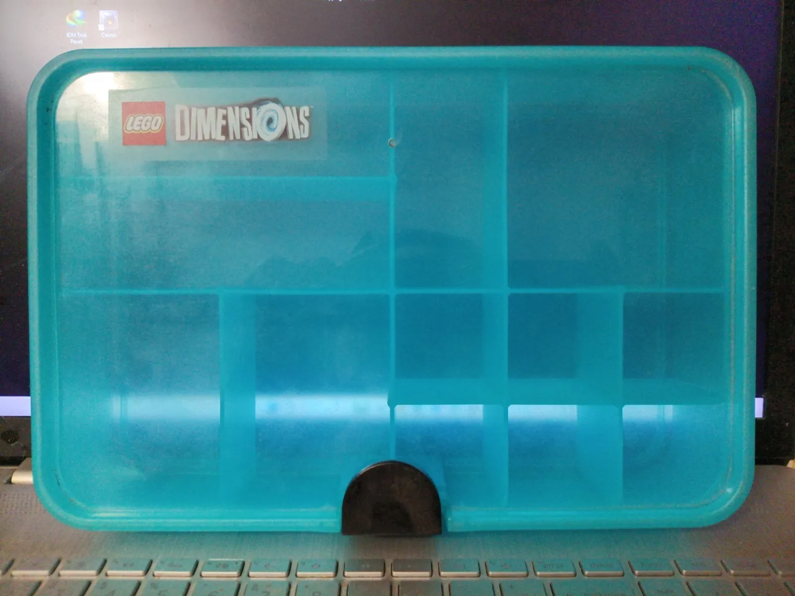 LEGO Dimensions Gaming Capsule 4080 Blue Storage Case Container Organizer
