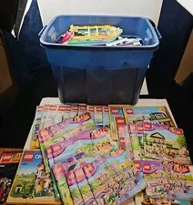 HUGE LEGO FRIENDS CREATOR Lot Bulk Minifigure Friends Parts 30lbs + Manuals Lot
