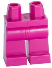 Lego New Magenta Minifigure LEGS Jeans Pants Plain Body Part 970c00  D503