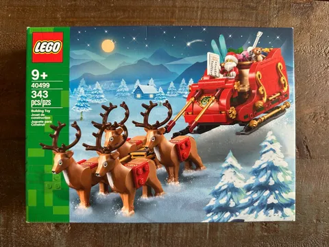 LEGO Iconic Santa's Sleigh 40499 With Reindeer Building Toy NEW SEALED