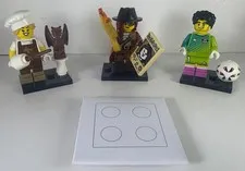 Lego Min-Fig Lot of 3~Series 29~Chocolatier,Soccer Goalie, & Monster Hunter