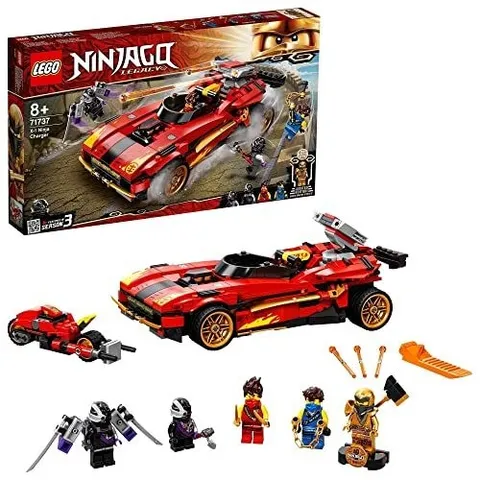 LEGO Ninjago X-1 Ninja Charger 71737 Building Blocks Toy Vehicle for Kids